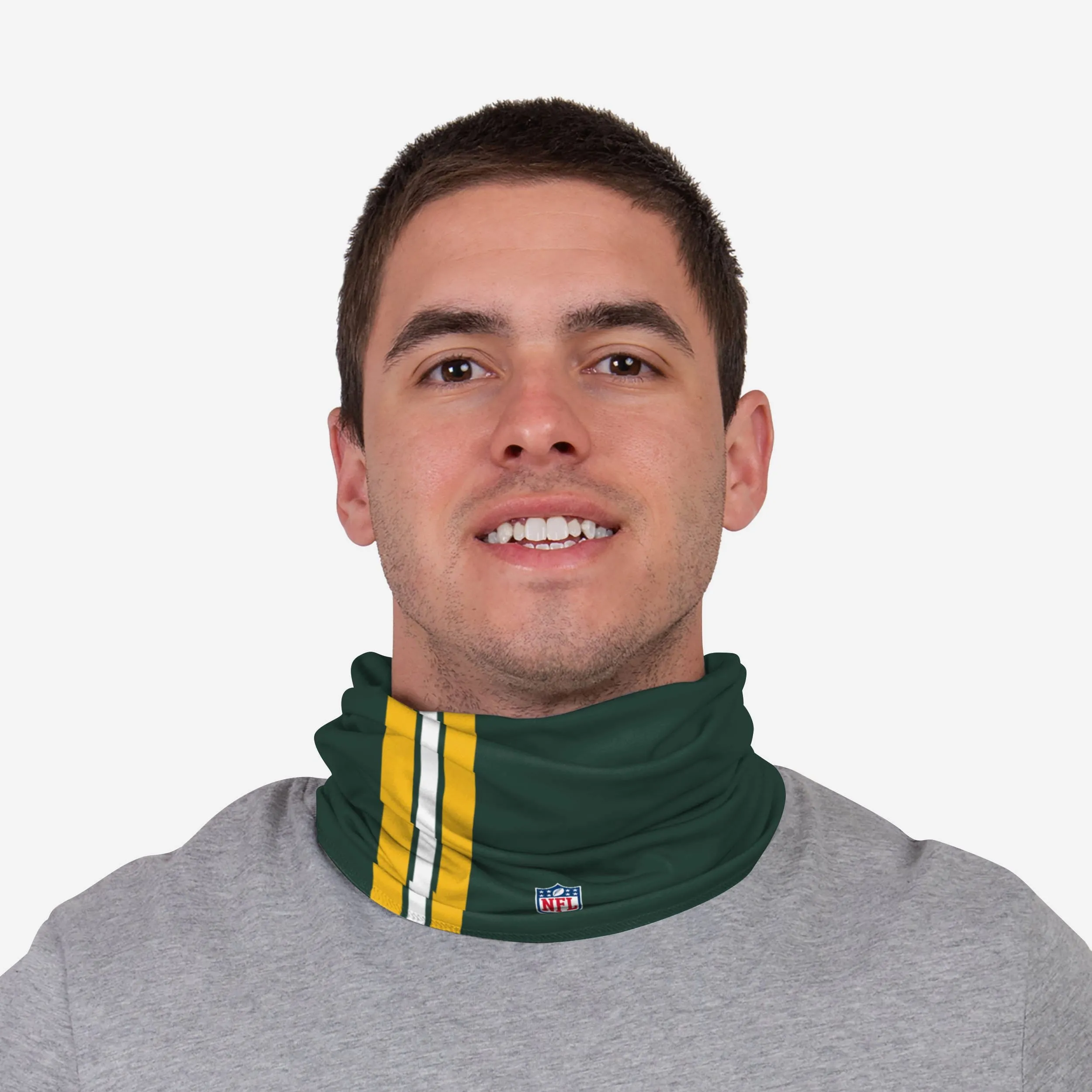 Aaron Jones Green Bay Packers On-Field Sideline Logo Gaiter Scarf