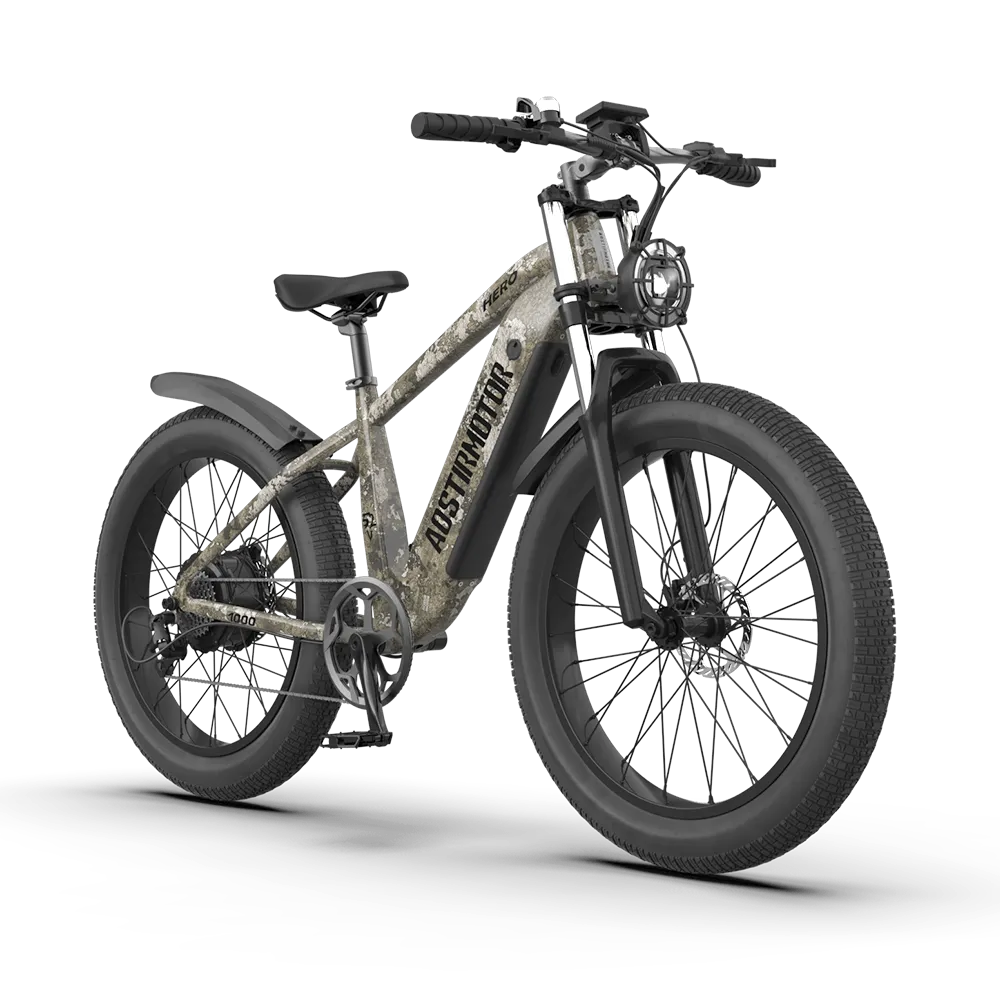 Aostirmotor HERO 1000W 52V Off-Road Fat Tire Electric Bike