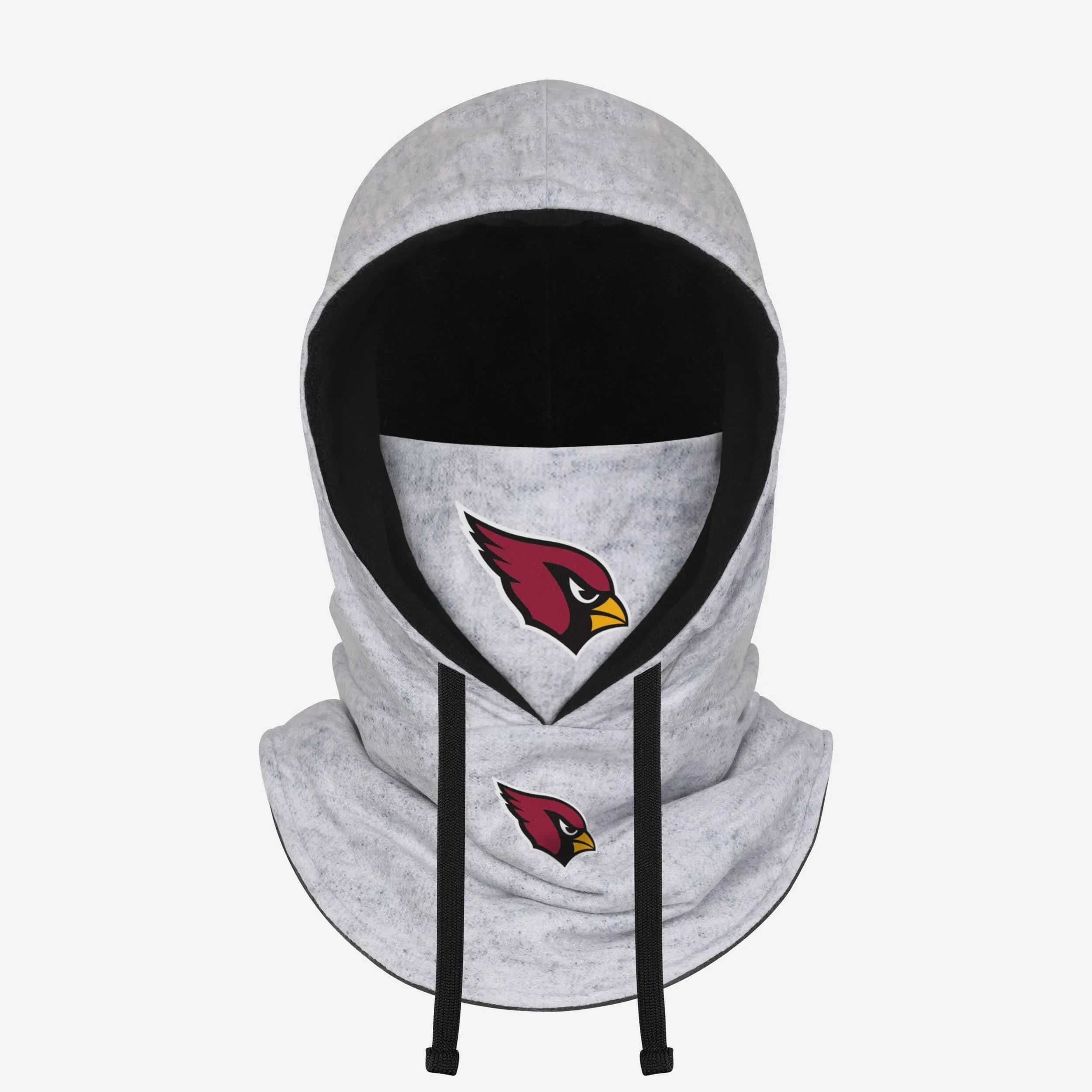 Arizona Cardinals Heather Gray Drawstring Hooded Gaiter Scarf