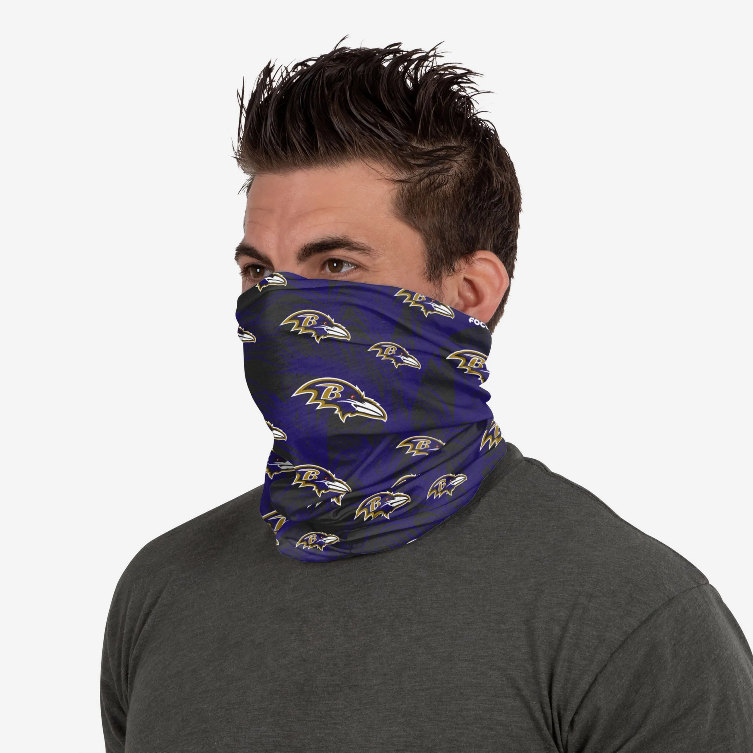 Baltimore Ravens Floral UV Gaiter Scarf