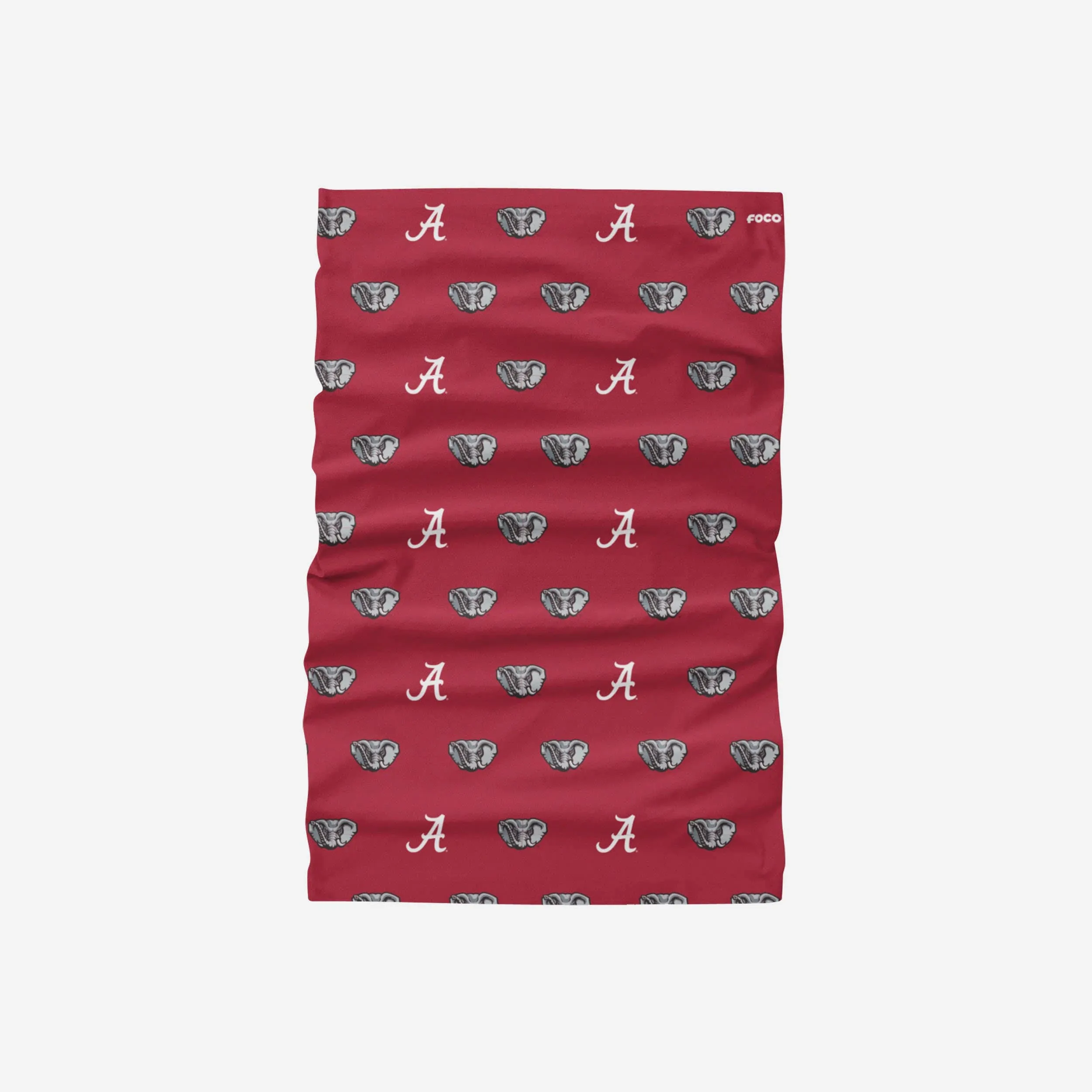 Big Al Alabama Crimson Tide Mini Print Mascot Gaiter Scarf