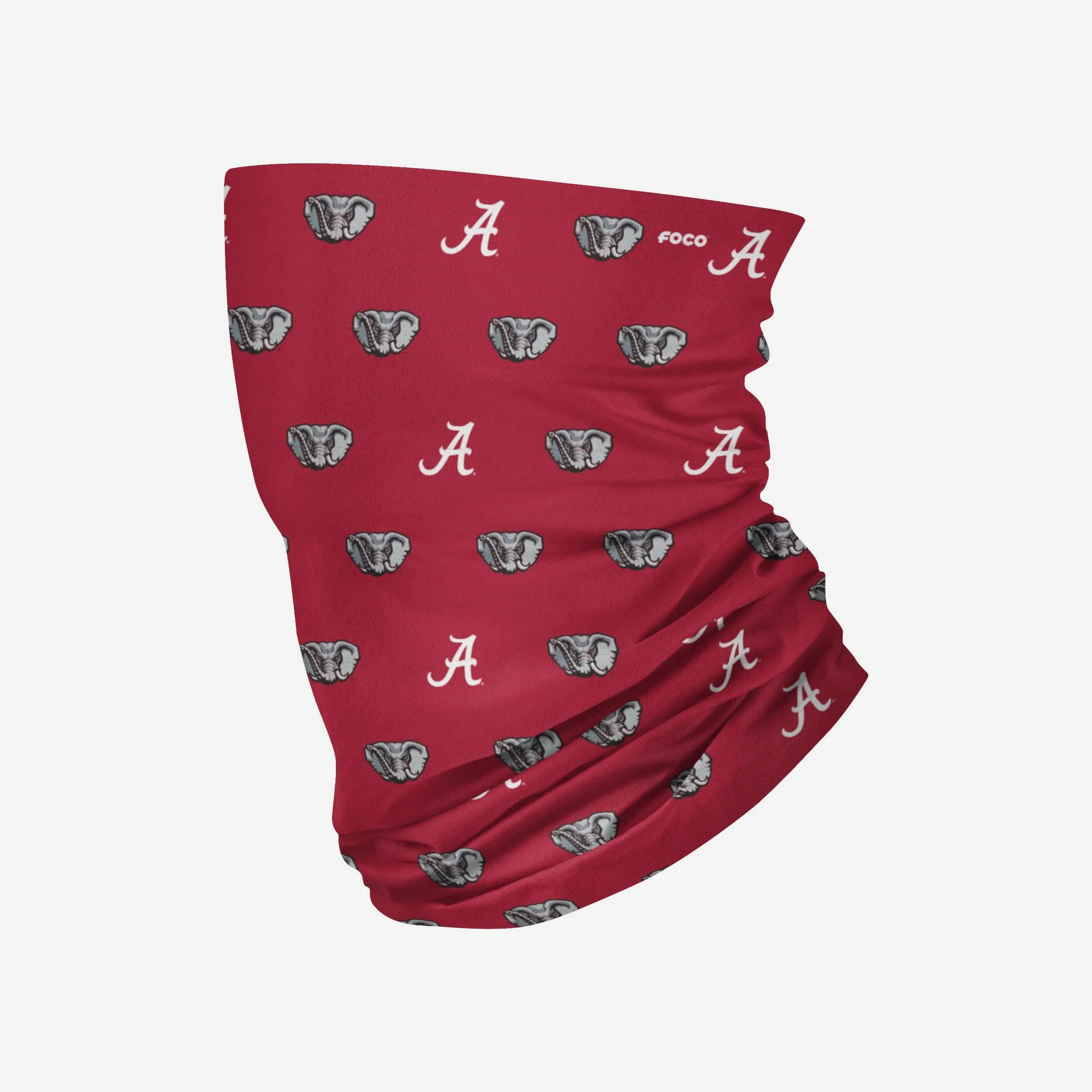 Big Al Alabama Crimson Tide Mini Print Mascot Gaiter Scarf