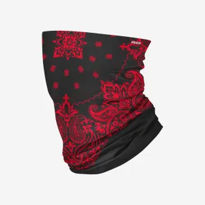 Black & Red Bandana Gaiter Scarf