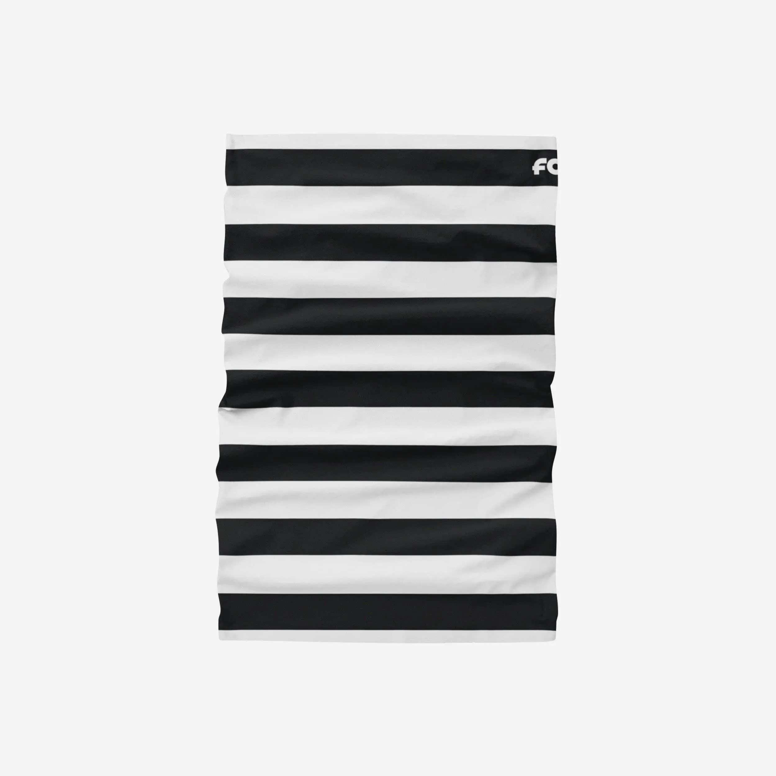 Black & White Stripes Brushed Polyester Gaiter Scarf