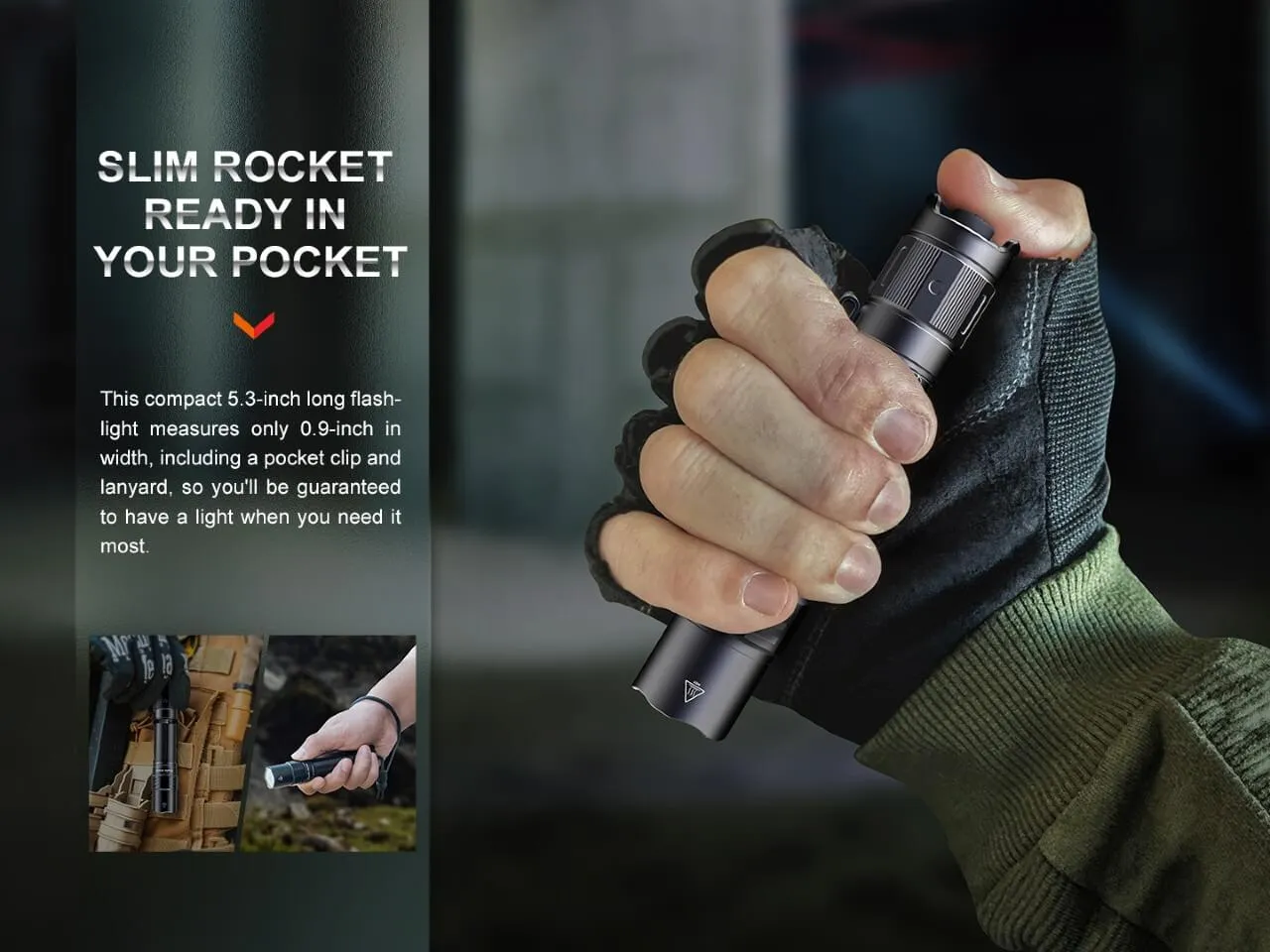 Compact Rechargeable Tactical Flashlight - PD35R