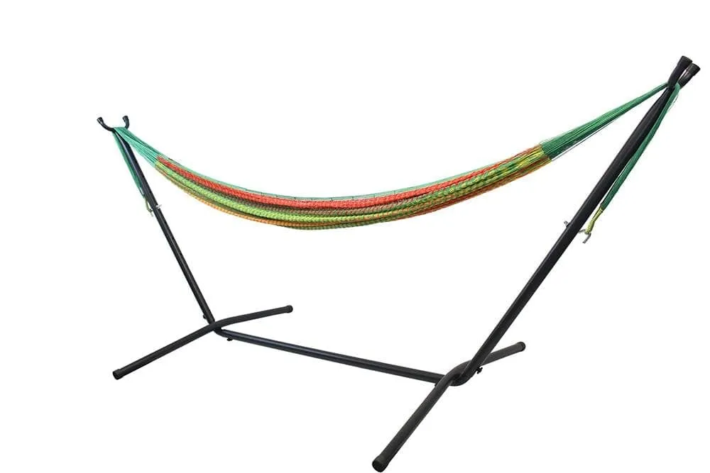 Double Mayan Hammock with Universal Stand