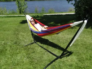 Double Mayan Hammock with Universal Stand