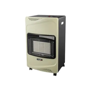 Elba Gas Heater 3-Panel Retro Portabl Cream 16/EL100RC