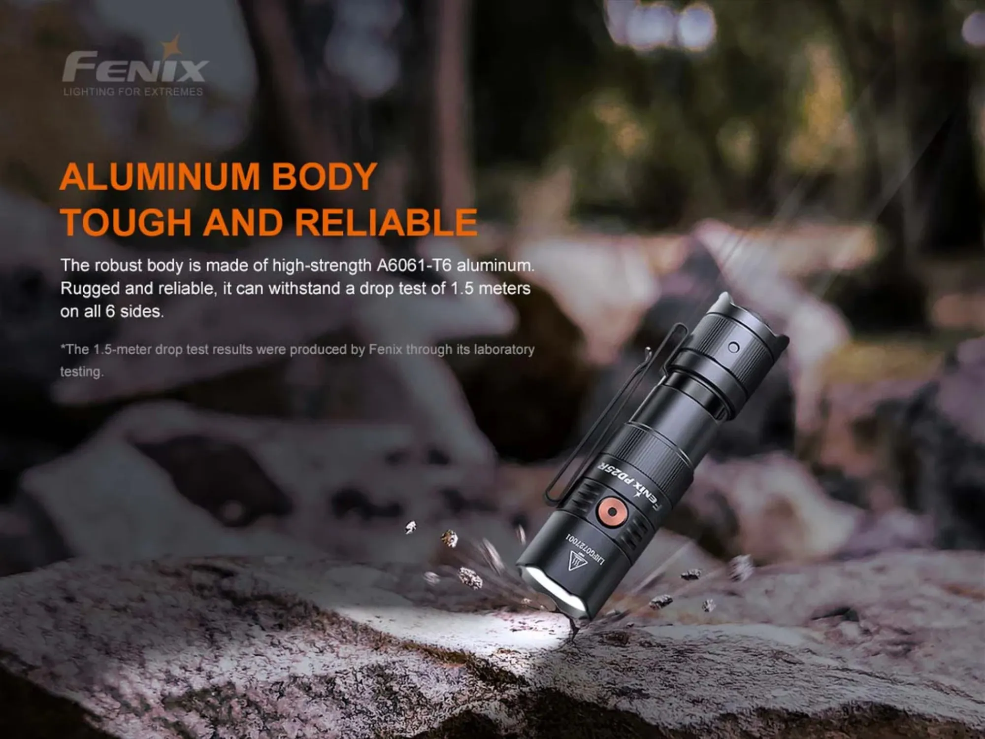 Fenix PD25R 800 Lumen EDC Flashlight, USB-C Rechargeable