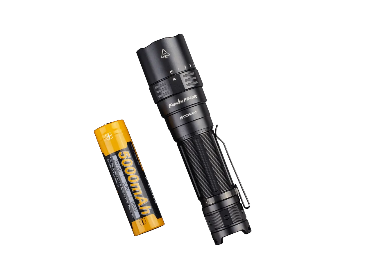 Fenix PD40R V2.0 3000 Lumen Rechargeable Flashlight 1 x 21700 Battery Included - LUMINUS SST70 LED