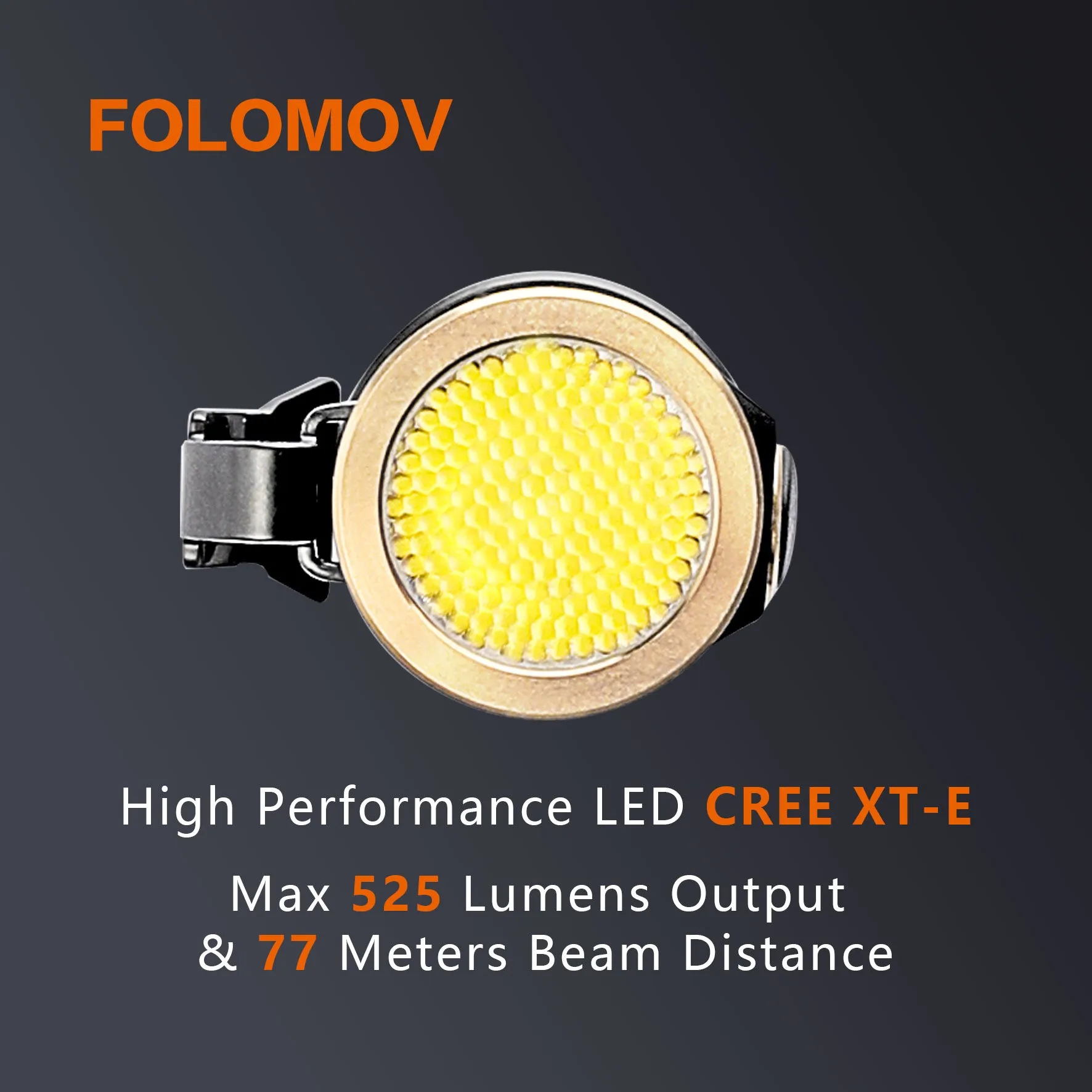 Folomov C2 525lm 14300 Ultra Compact LED Flashlight