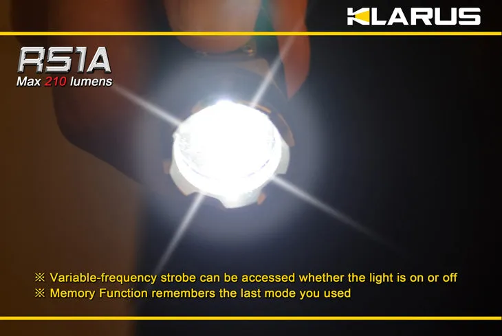 Klarus RS1A XP-G2 AA Rechargeable 210 Lumen LED Flashlight