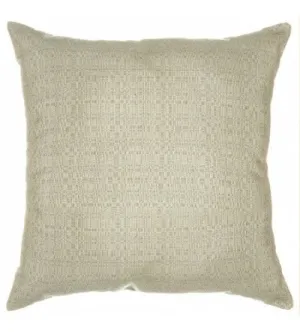 Sunbrella 18"X18" Square Throw Pillow - Linen Silver