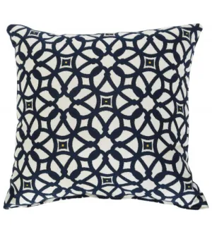 Sunbrella 18"X18" Square Throw Pillow - Luxe Indigo