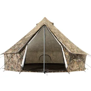 versatile Regatta Canvas Bell Tent, 360 Mesh, Sandstone Beige, 13', Water Repellent Glamping Yurt